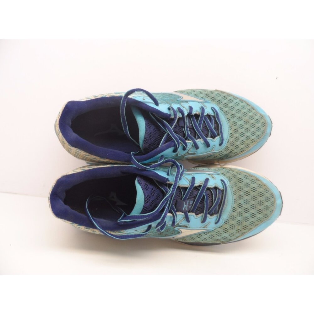 Mizuno Women's Wave Rider 18 Running Shoe Blue Atoll/Silver/BlueDepths Size 10.5 - Picture 5 of 7